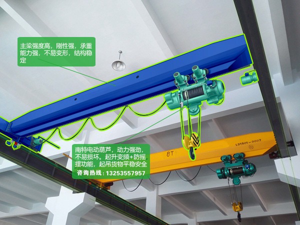 <b>四川达州行车行吊销售厂家10t起重机报价</b>