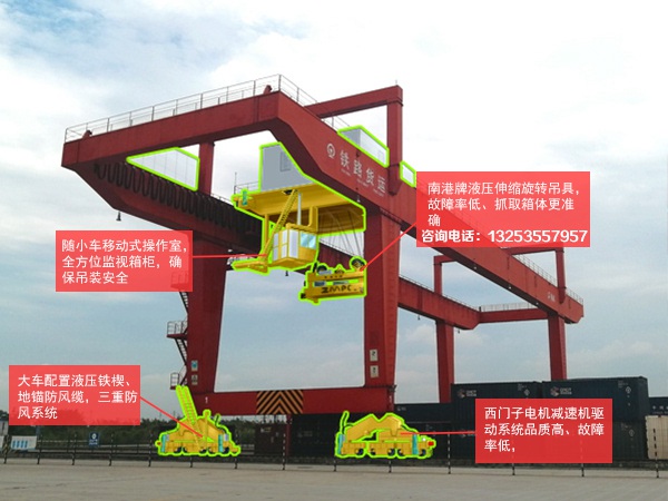 <b>江西鹰潭门式起重机厂家40.5吨集装箱龙门吊出租</b>