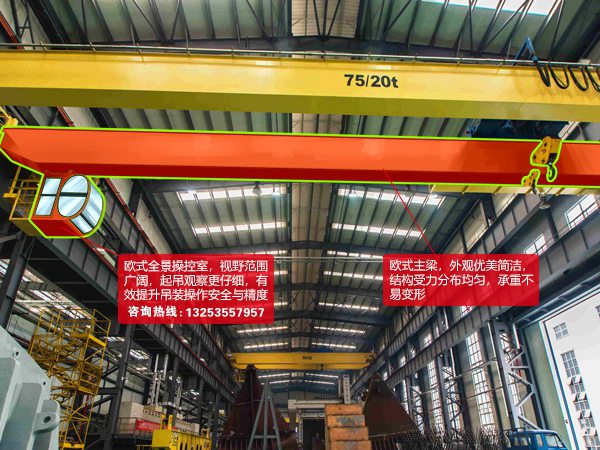 <b>福建南平行车行吊销售厂家20/5t双梁吊钩行车</b>
