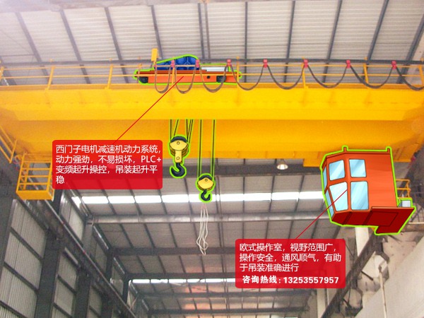 <b>河北邢台双梁起重机厂家10吨25吨欧式航车优点</b>
