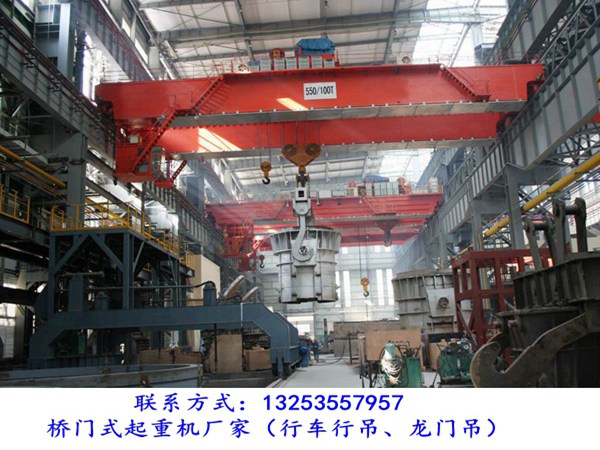 <b>江苏徐州双梁起重机厂家YZ型100/32t铸造行车跨度</b>