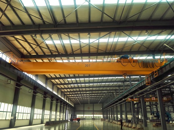 <b>江西鹰潭行车行吊厂家20吨双梁桥式起重机发货案</b>